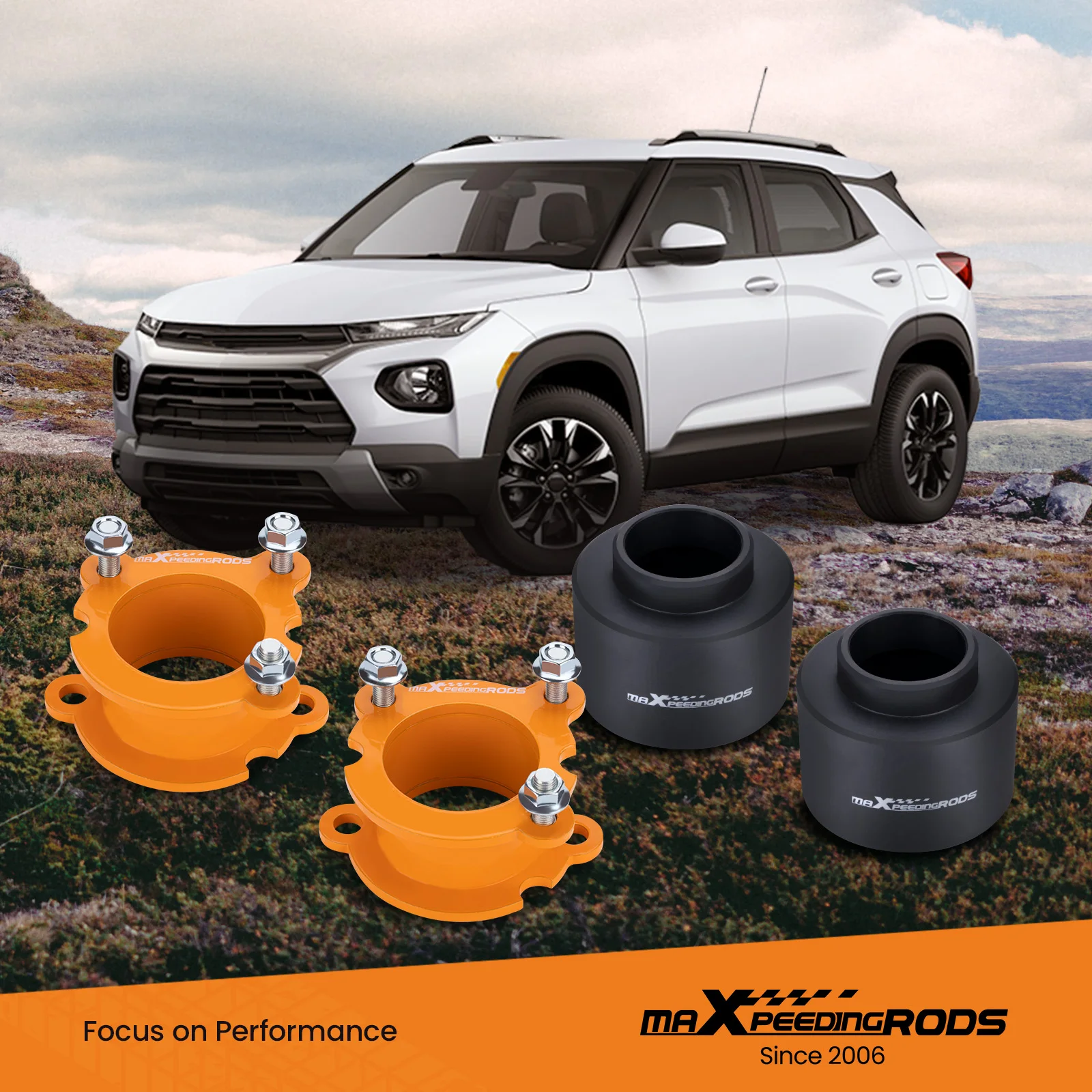 3,5" voorste 2,5" achter nivelleringsliftset voor Chevy Trailblazer 2WD 4WD 2002-2009