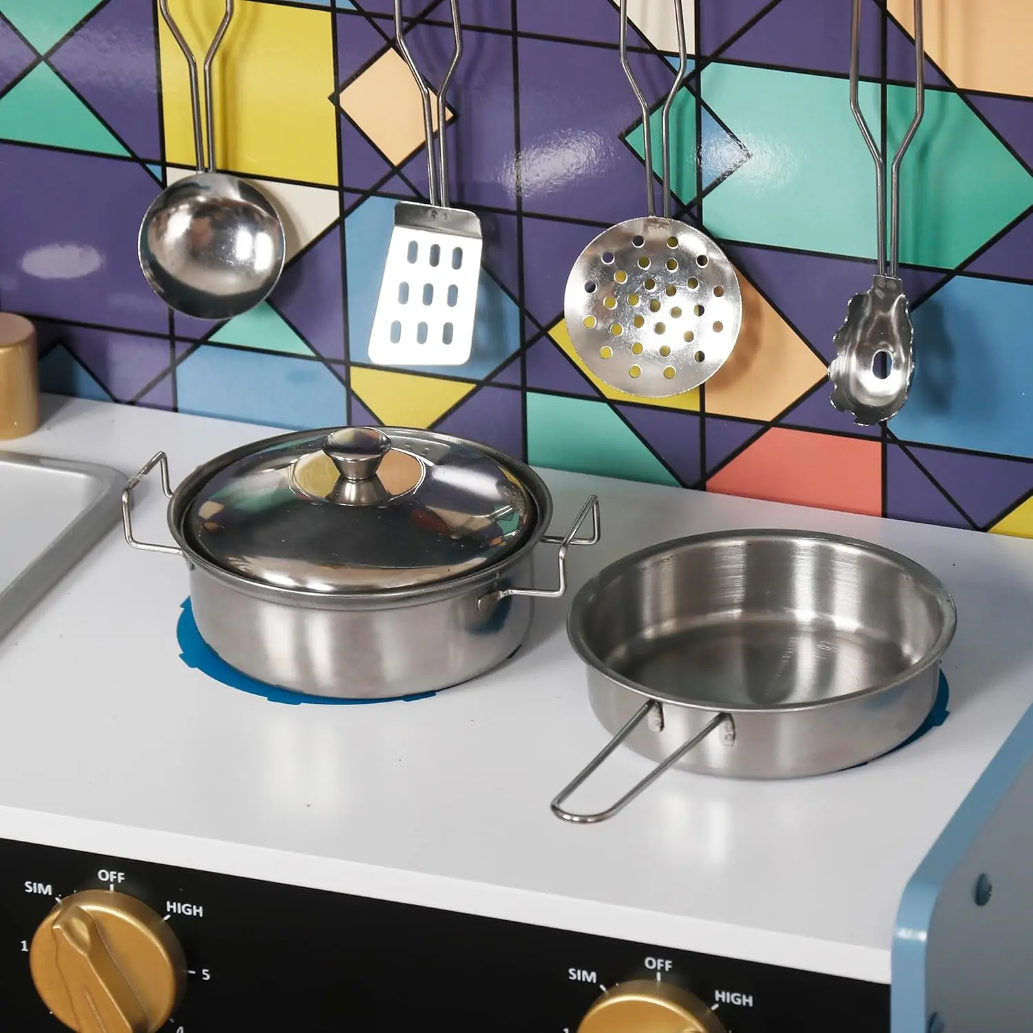 Drewniany zestaw zabawek kuchennych do zabawy ze światłem, zabawka do udawania zestaw kuchenny dla dzieci, zlew i zabawka z kuchenką mikrofalową, maluch Coo