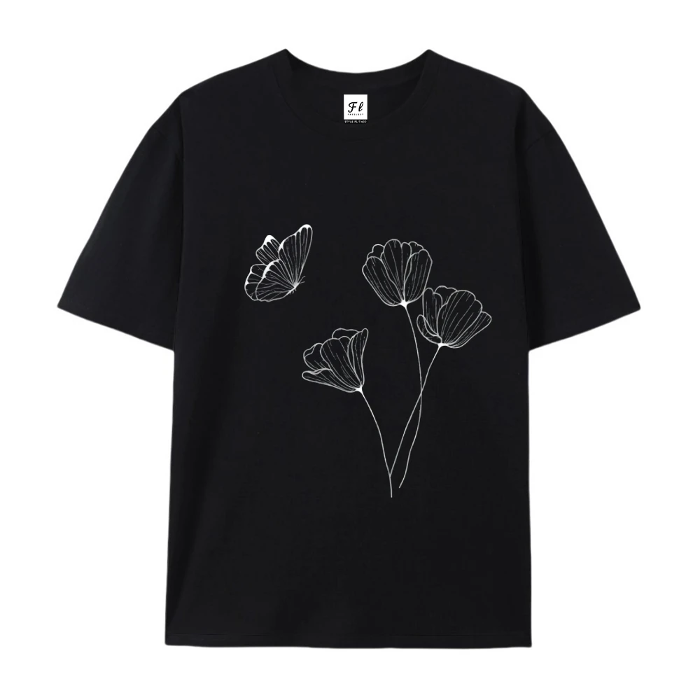 Graphic Teeสําหรับผู้หญิงผู้ชายVINTAGE Retro Y2Kแฟชั่นสไตล์ขนาดใหญ่Streetสวมใส่อินเทรนด์สีสบายผ้าฝ้ายBreathable