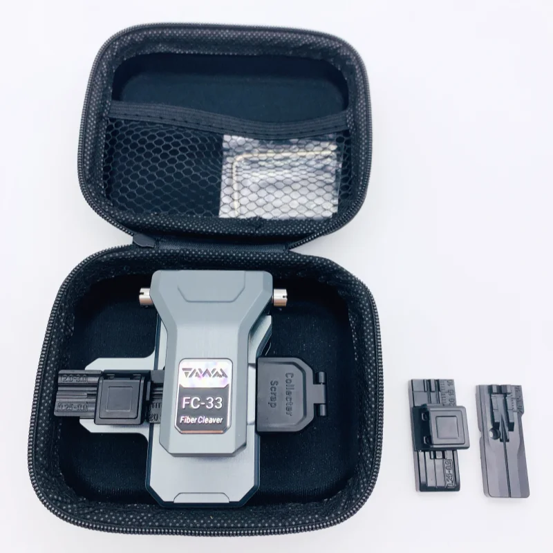 

NEW Optical Fiber CleaverTAWAA FC-33 New fiber optic Cutter One-Step Optical Fiber Cleaver Cleaving Angle＜0.5° Blade72000time