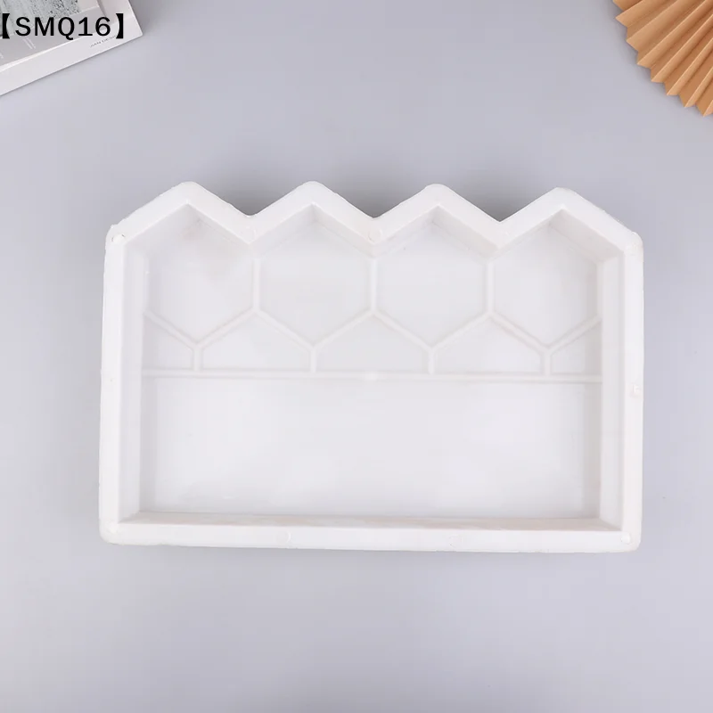 Garden Edging Fence Concrete Molds Reusable DIY Garden Brick Mold For Fish Pond Backyard Patio Garden Decoration【SMQ】