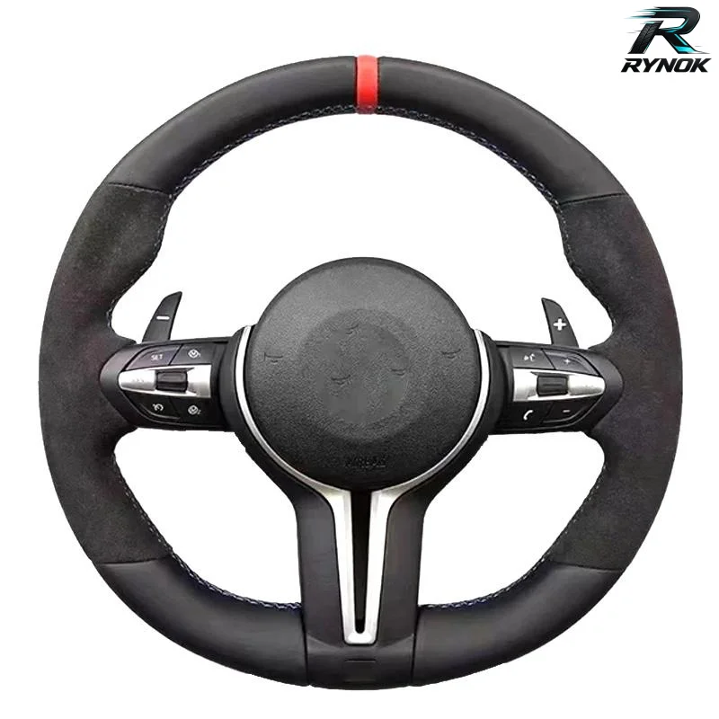 Custom Smooth Leather Steering M Sport for bmw F10 F30 F32 F36 X6 F16Steering Wheel
