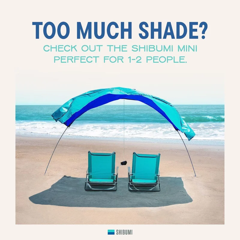 

(UUX) The Original Wind Powered® Beach Shade. Lightweight, Easy to Set up and Great for Groups up to 8 People UQ