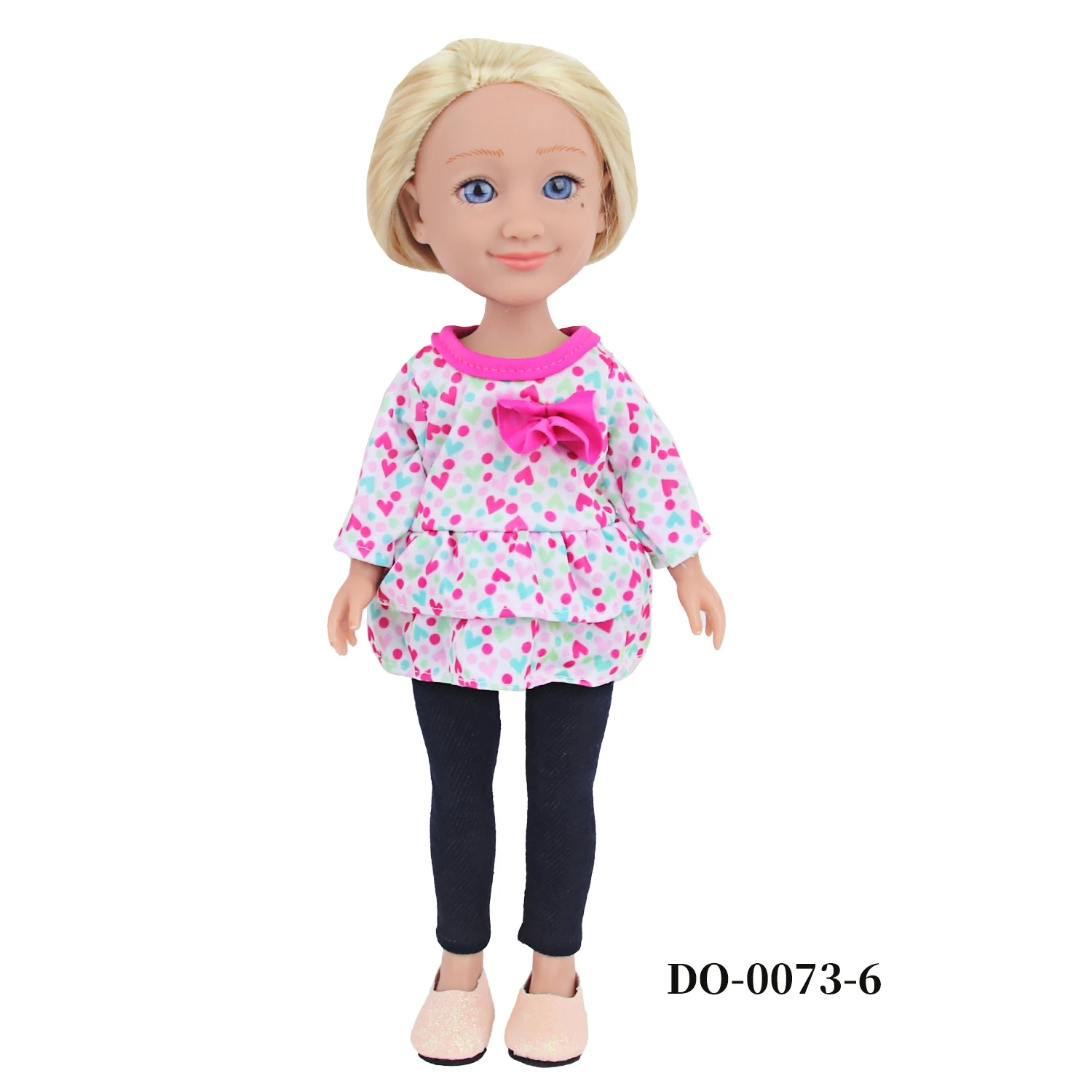14 Inches Can Stand Baby Girl Dolls 35CM Girl Dolls With Smooth Golden Long Hair,Blue Eyes For Girls Toy Toddler Birthday Gift