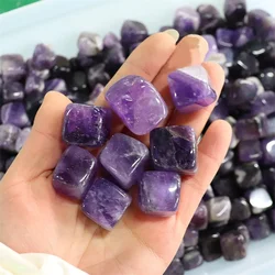 10pcs/Set Natural Quartz Chakra Healing Crystal Polished Tumbled Stone 4 Styles Stress Anxiety Relief Jewelry Gift for Wome