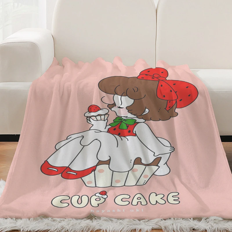 

Cute Blanket Sofa Hayashi Uki Bed Fleece Camping Custom Nap Fluffy Soft Blankets for Winter Warm King Size Microfiber Bedding