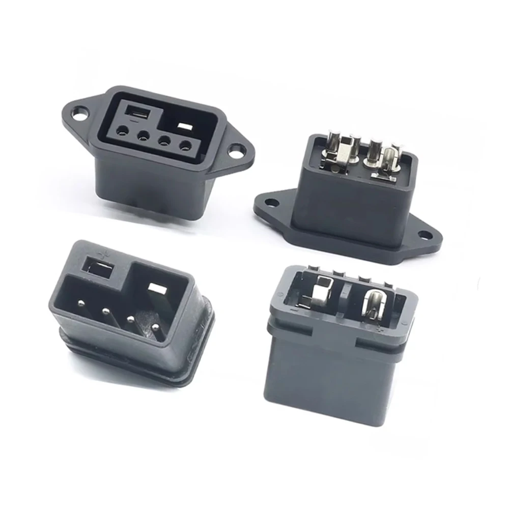 New National Standard 2+4 Male and Female Socket, Lithium Battery, New Energy Charging Head, Electric Scooter Interface