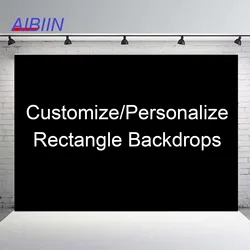 AIBIIN Custom Rectangle Party Backdrop Wedding Birthday Baby Shower Photography Background Bridal Shower Party Decor Banner
