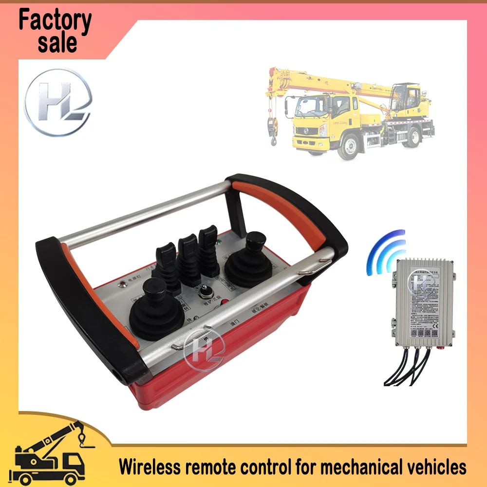 Wireless Remote Control for Truck Crane Mechanical Vehicles-Industrial Use Learning Code Waterproof 500m Range Plastic 1 Year