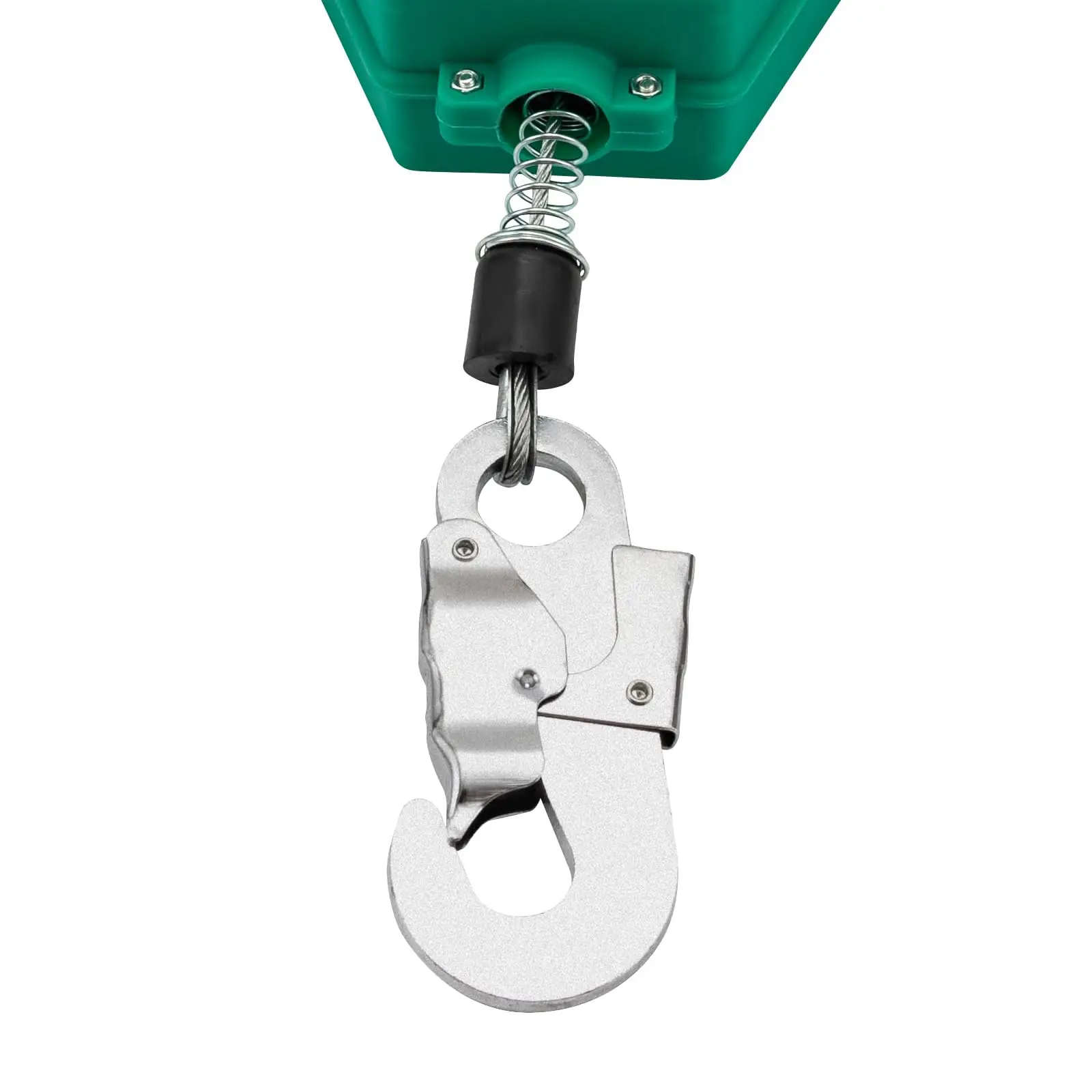 49ft Self Retracting Lifeline 330Lbs Fall Arrester Fall Protection Yoyos with Alloy Steel Hook & Steel Wire Rope for Engineering