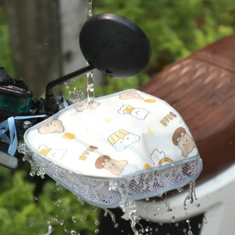 Universal Electric Vehicle Sunscreen Gloves Breathable Windproof Scooters Hand Guards Anti-Sun Waterproof Handle Covers