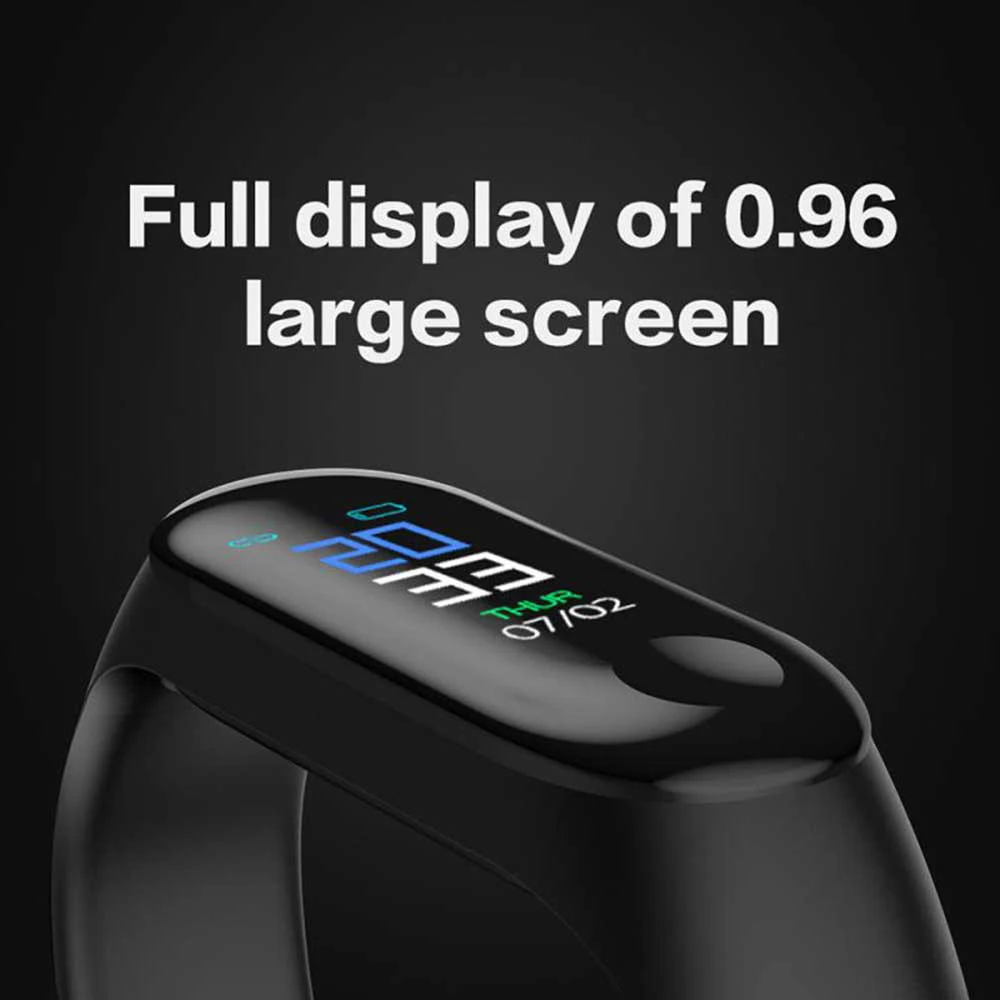 For Xiaomi M3 Smart Watch Men Women Fitness Sports Smart Band Bluetooth Music Heart Rate Take Pictures Smartwatch Wristband