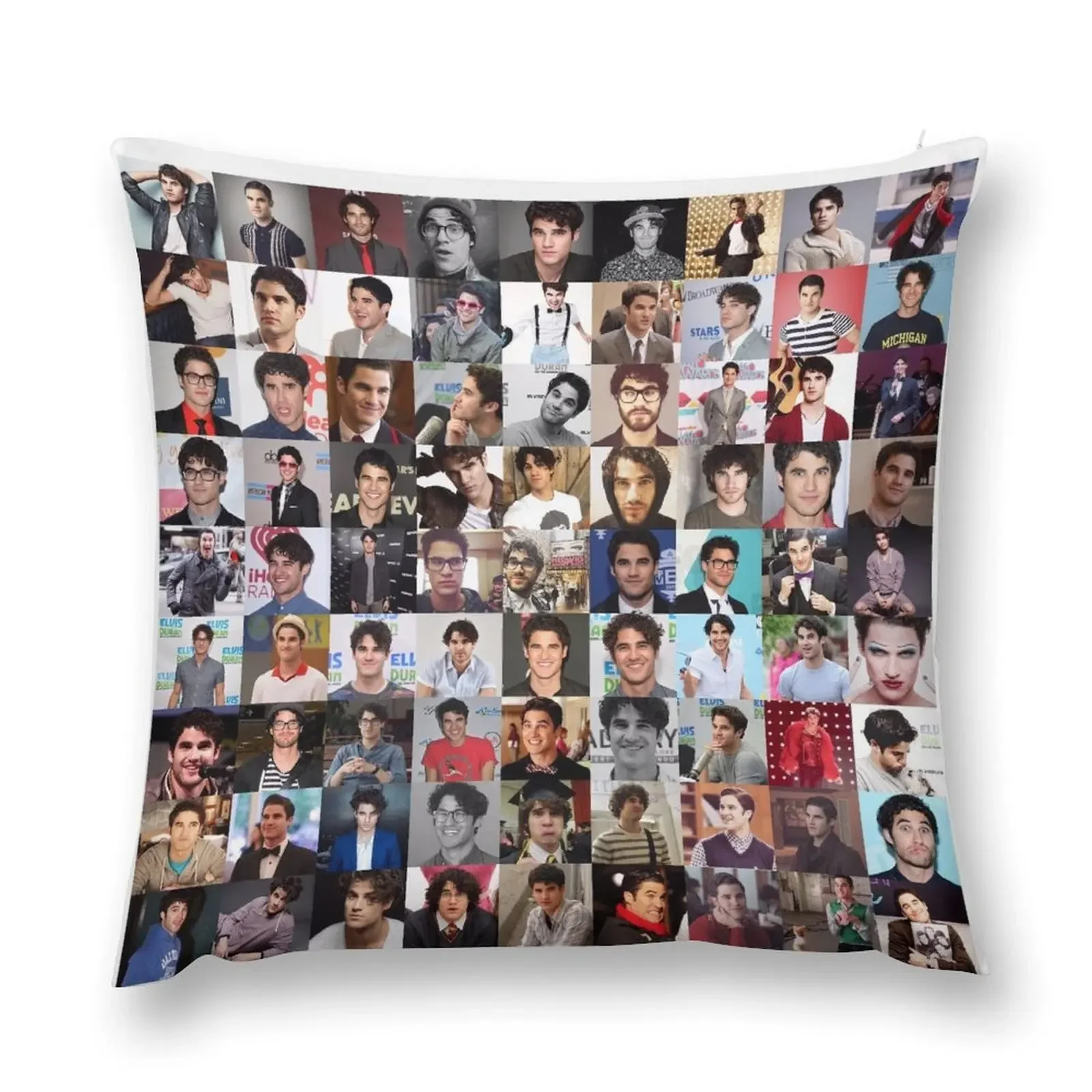 

Darren Criss Collage - Many Items Throw Pillow Decorative pillowcase Pillowcase pillow