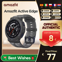 Amazfit Active Edge 46mm Smartwatch 1.32'' HD AMOLOED Display 16 Days Battery Life 130+ Sports Modes 10ATM For Android iOS Phone