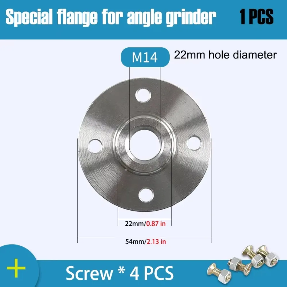 M10/M14/M16 Angle Grinder Flange Plate Metal Secure Clamping Grinder Disc Backing Plate Disc Positioning Round Plate