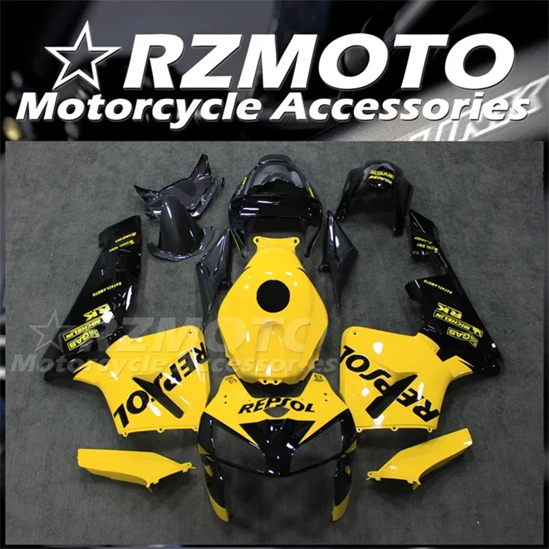 4Gifts New ABS Motorcycle Whole Fairing kit Fit For HONDA CBR600RR F5 2005 2006 05 06 Custom Yellow Black