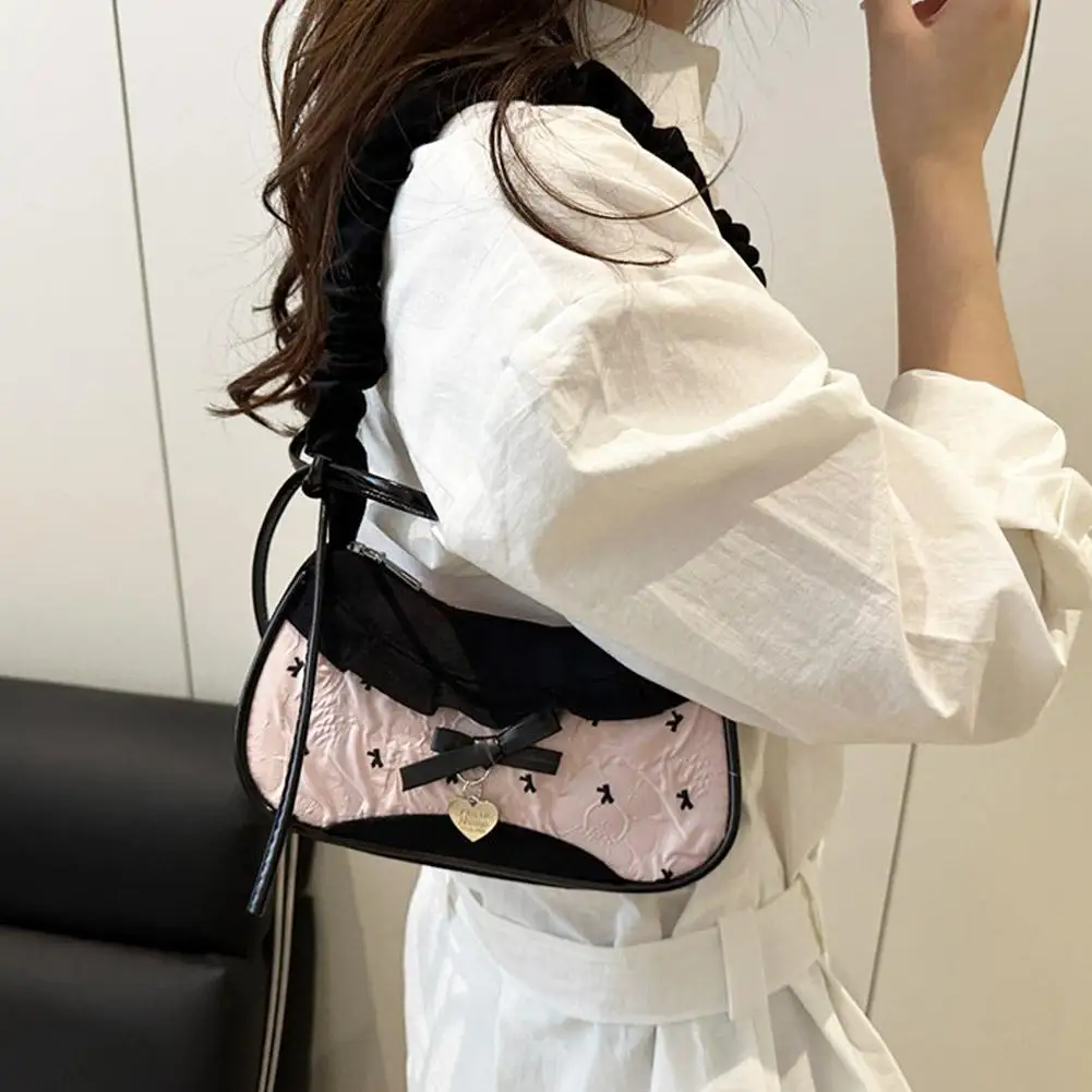 New Cute Checkered Handheld Underarm Bag Cowboy Sweet Women'S Simple And Fresh Y2k Fashion Casual Shoulder Bag Gift For Fri Z2Y3