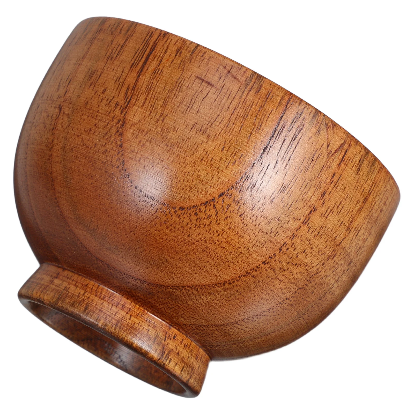 

Wooden Salad Bowl Handcrafted Elegant Design for Cereal Soup Dessert Rustic Charm Table Aesthetics Small Wooden Dish