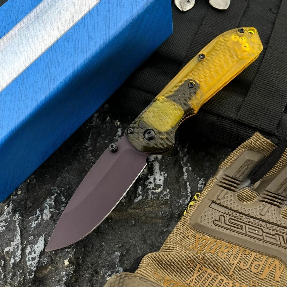 

High Quality BM565 PEI Blade Material: D2 Handle Material: PEI Outdoor Camping Protective Folding Pocket Knife Portable Knife