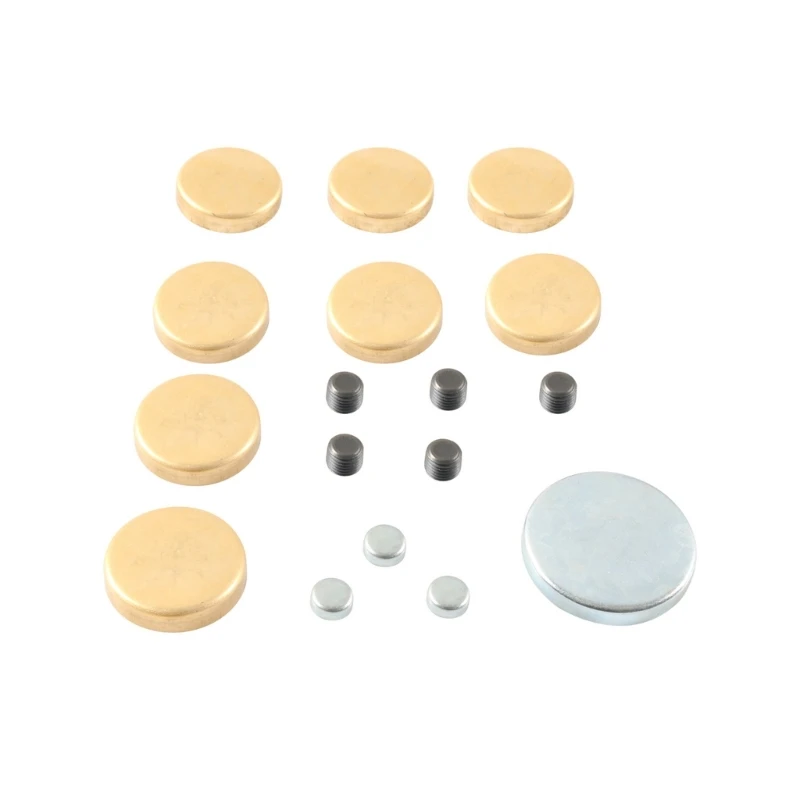 D0UC 8Pc Engine Brass Freeze Plugs Heavy Duty Coolant Resistant for 283ci 305ci 327ci