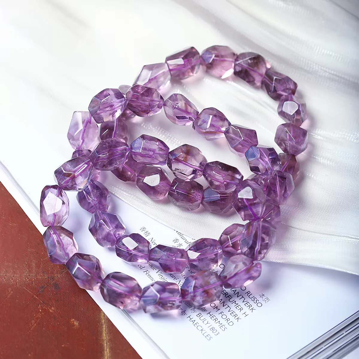 Natural Purple Amethyst Quartz Clear Faceted Bracelet 12x10mm Beads Amethyst Women Men Stretch Purple Amethyst AAAAA