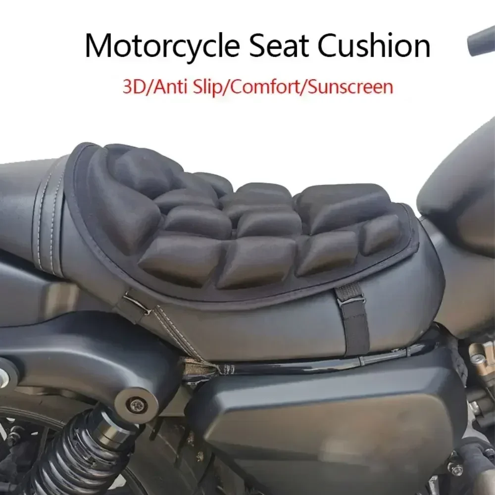 

Gel Seat Motorbike Pillow Pad Anti Slip Saddles Air Cover Breathable Air Motorbike Decompression Pad for Motorbike Electric Bike