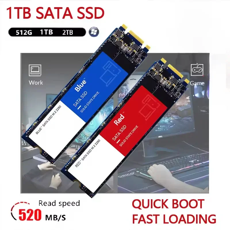 내장형 1TB M.2 NVMe SSD 2026 신형 초고속 솔리드 스테이트 드라이브 하드 디스크 (노트북 데스크탑 PC 컴퓨터 업그레이드 엘리트용)