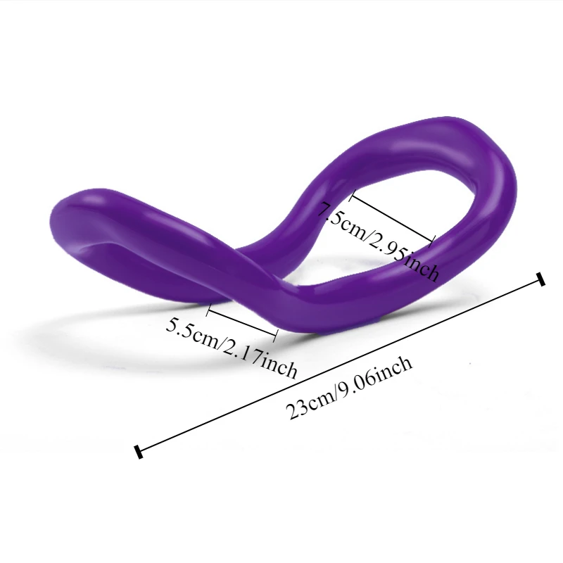 1 Stück Harter Yoga-Ring als Rückentrainer, Dehnungs- und Öffnungshilfe für den Rücken, Pilates-Ring und Wadenkorrektur – Detail 2