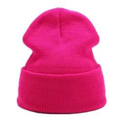 Winter Hats for Women Men Beanies Knitted Hat Girls Female Beanie Caps Warmer Solid Soft Bonnet Casual Cap Hat 2022 Wholesale