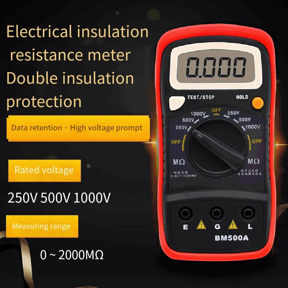 Pengujian Isolasi Keselamatan 138 69 31Mm BM500A Desain Ukuran Kompak Perlindungan Isolasi Ganda Teknologi Peningkat Elektronik