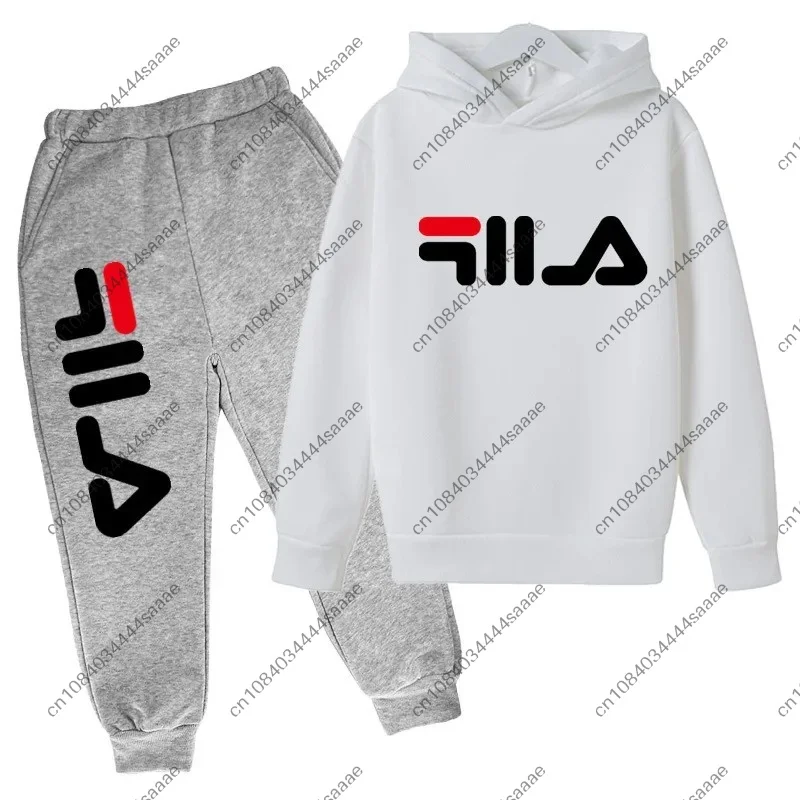 2026 Spring and Autumn Children's Boys and Girls Casual Sports Top + Pants 2-piece Girl Suit 3-14 Years Old Outdoor Jogging Suit