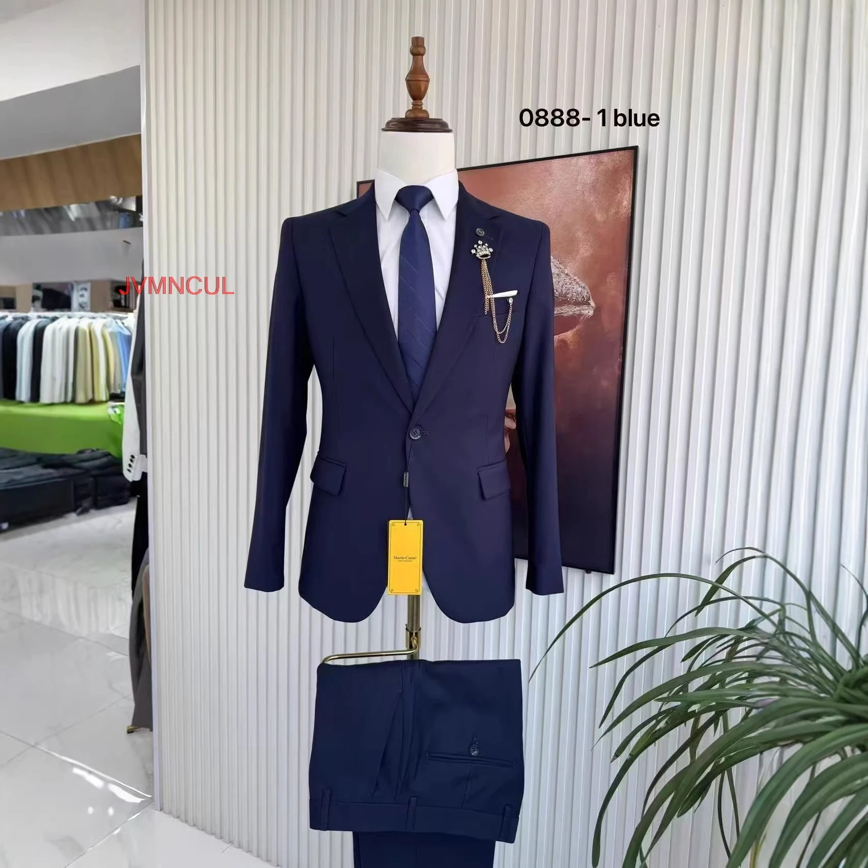 Men'S Formal Wear For Reception - Мужской однотонный костюм-двойка Slim Fit: пиджак