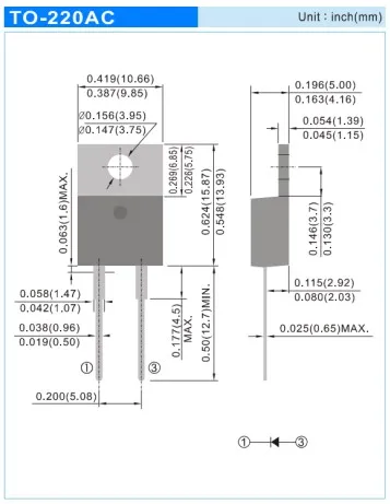 5PCS MBR10100AC 10A 100V ASEMI Brand New Schottky Diode Low Price High Quality