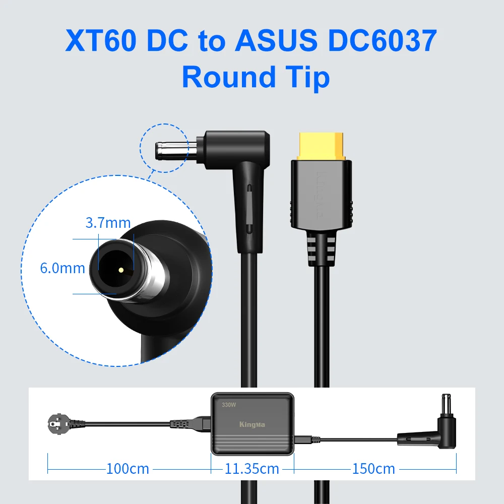 Imagem -03 - Carregador de Alimentação Portátil para Asus A22330p1a Adp-330ab dw Rog Strix G18 G814 Zephyrus 20v 16.5a 330w