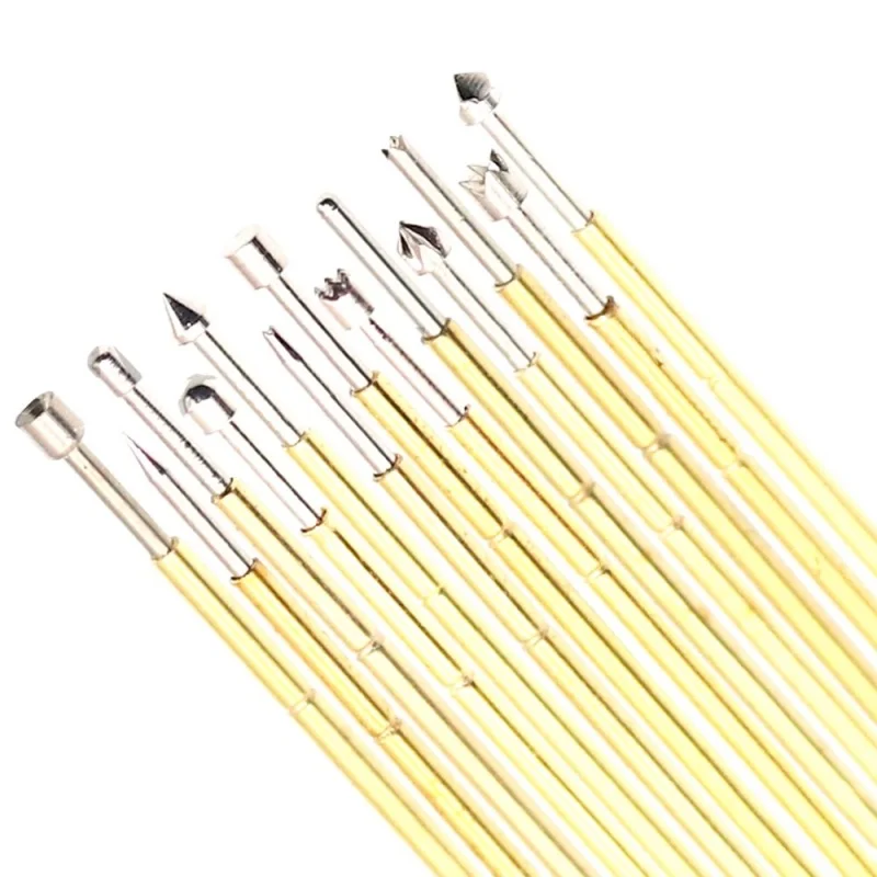 10pcs Test probes P50 Scalable spring Top Needle tip Needle sleeve Round head Flat top Needle tip Welding needle sleeve