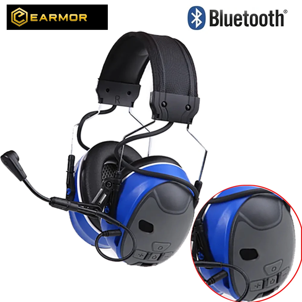 Active Noise Canceling Headphones EARMOR-C51 Noise Canceling Headphones with Bluetooth Communication Wired to Wireless