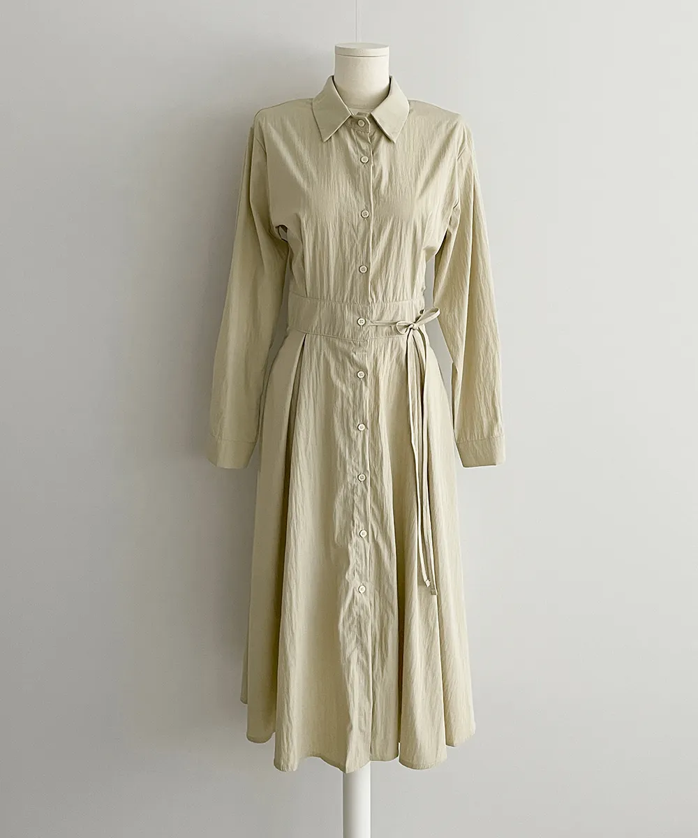 Vrouwen Koreaanse Mode Shirt Jurk Lente Zomer Elegante Button Down Jurk Lengte Rijk Taille Casual Kantoor Jurk