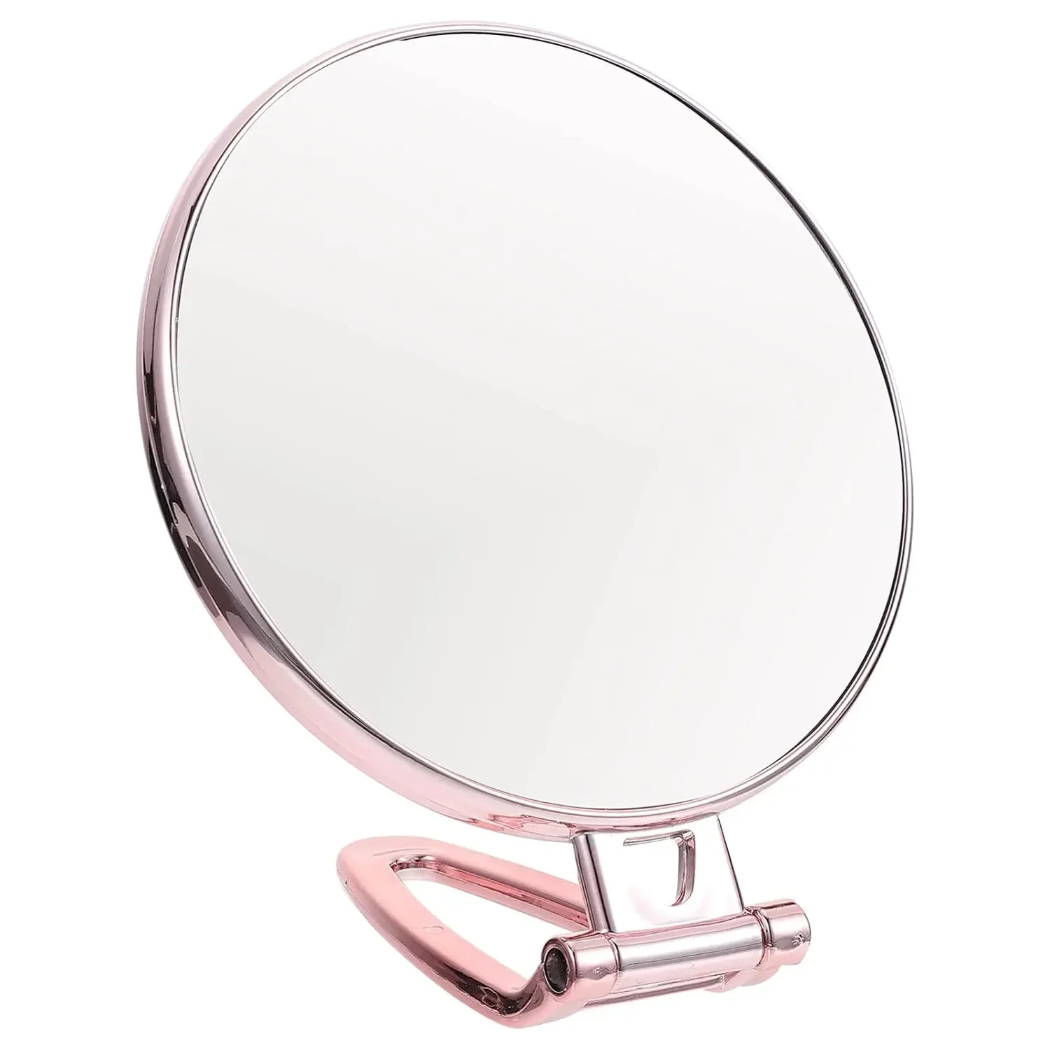 

Vanity Pocket Mirror with 3x Mirror for Desk Tabletop Pocket Portable Magnifying Swivel Handheld Alloy Folding Mirror Travel