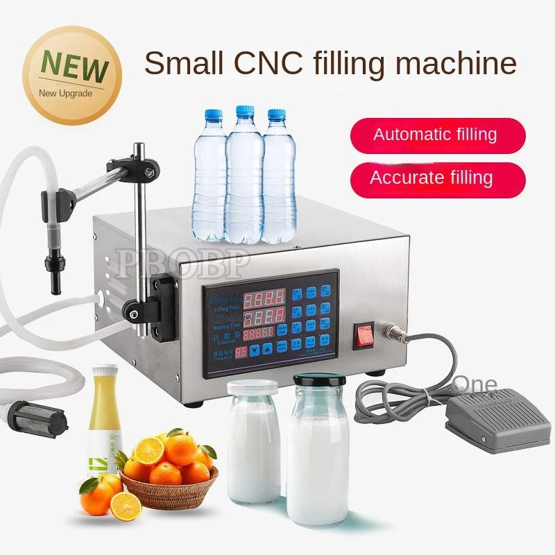 PBOBP Electric Orange Juice Edible Oil Bottle Filler Soft Drink Liquid Volumetric Filling Machine