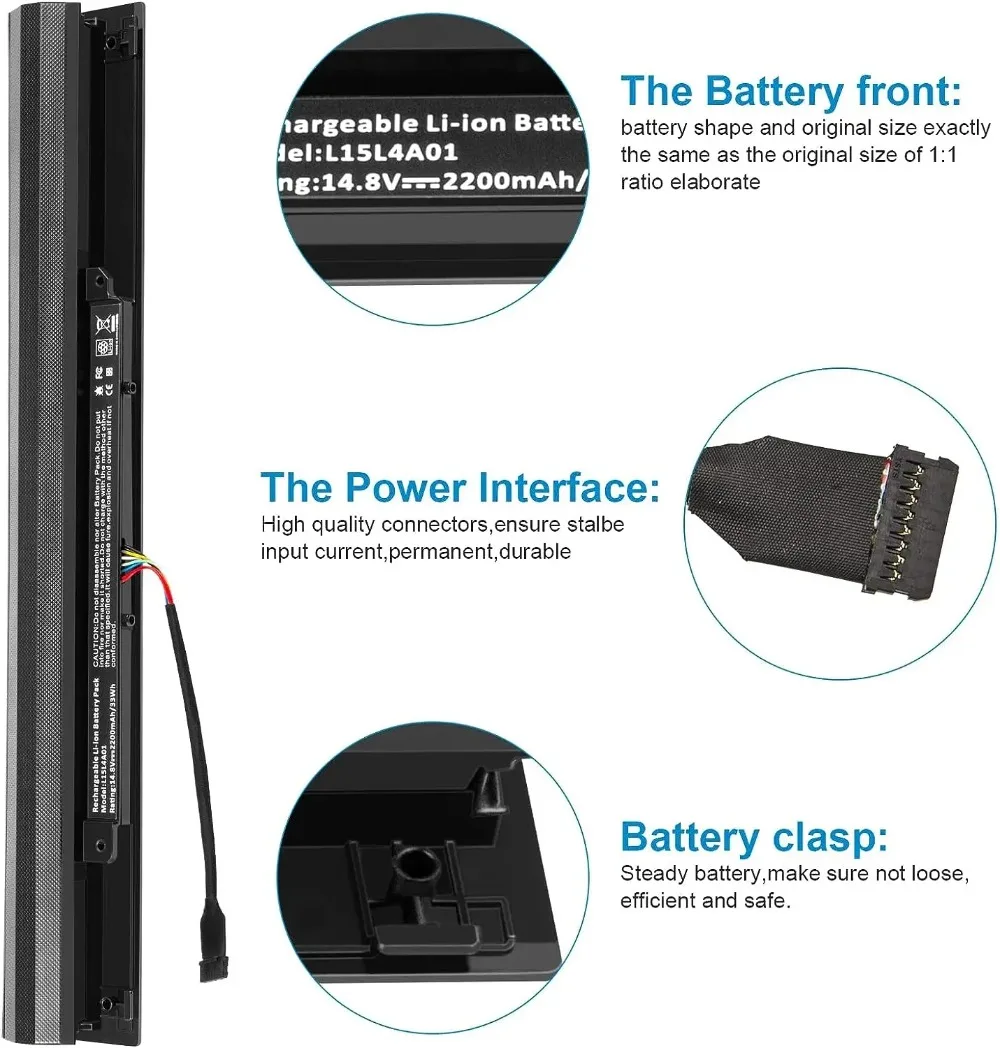 L15L4A01 Laptop Battery for Lenovo IdeaPad L15S4A01 L15M4A01 V4400 100-15IBD 110-14ISK 110-15ISK 80UC Series Replacement 32Wh