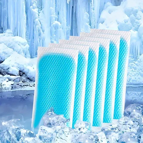 10H Long Lasting Cooling Gel Patch, Non-Woven Disposable Cooling Sticker for Outdoor Camping & Hiking, Summer Heat Relief Body