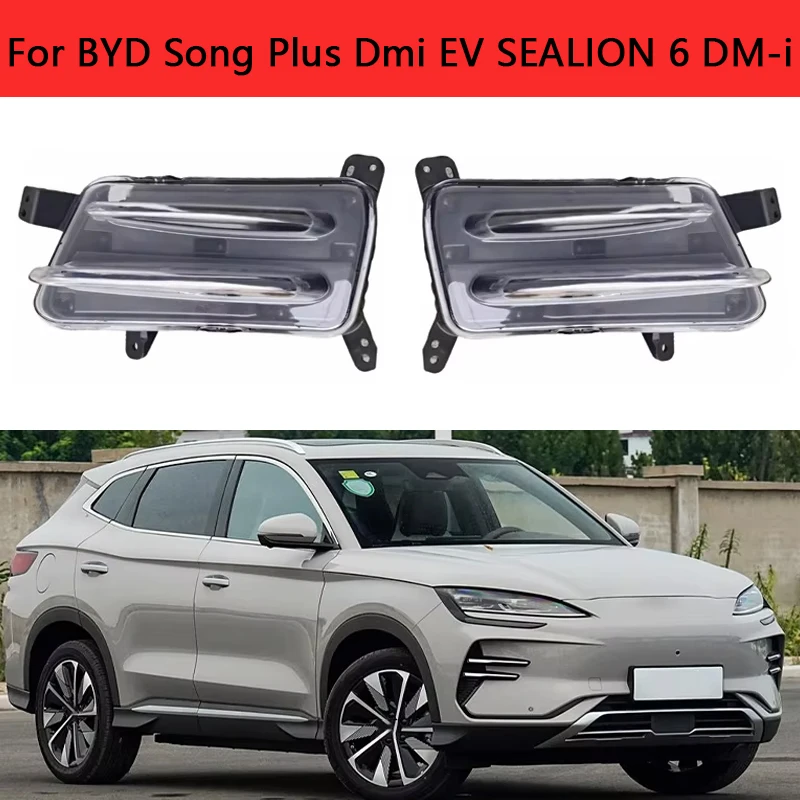 

DRL For BYD Song Plus Dmi EV SEALION 6 DM-i LED Front Bumper Daytime Running Light Fog Light Fog Lamp Day Light Driving Light