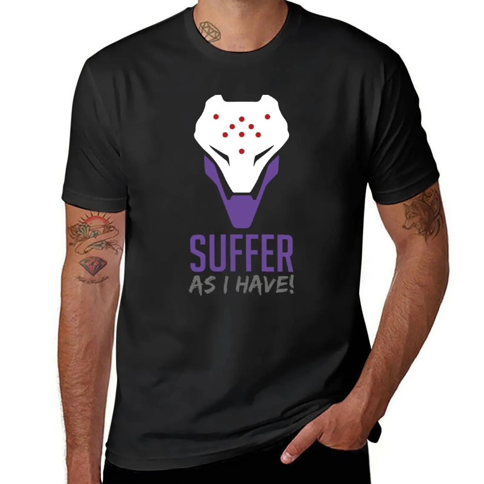 

OW2 - Ramattra - Suffer - as i have! EN T-Shirt anime clothes summer tops men graphic t shirts