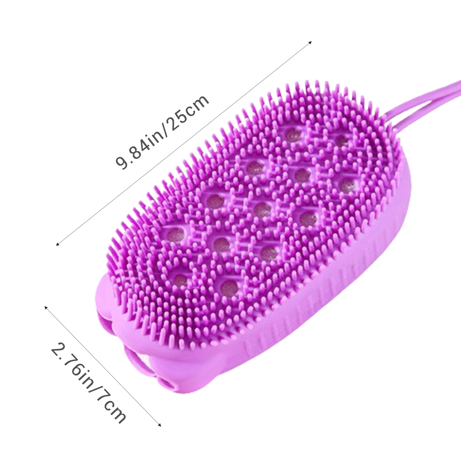 Bath Massage Shower Brush Handheld Comfortable Cleaning Skin Scrubber for Family Friend Neighbor Gift