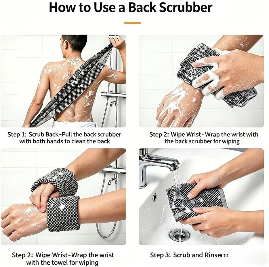 Exfoliating Bath Towel Back Sc - Spa Y Wellness 评论和价格
