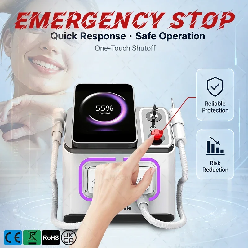 Soprano Diode Picotech 2 in 1 Hair Removal Machine SHR Depilation NDYAG Tattoo Removal Ice Titanium Professional Beauty Device