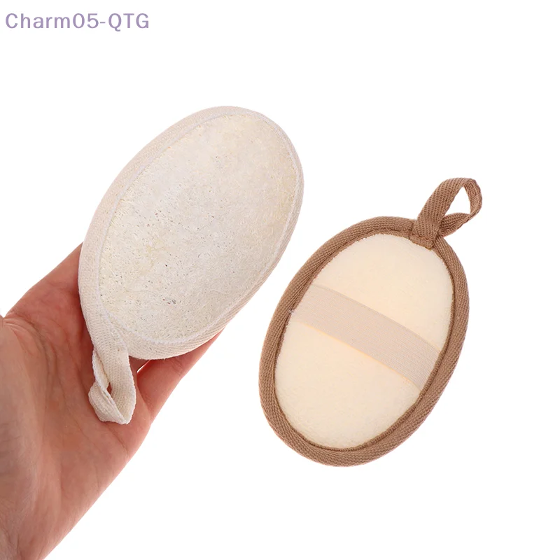 

Natural Loofah Body Scrubber Bath Exfoliating Sponge Soft Shower Brush Cleaner Pad Exfoliator Shower Puff Body Skin Care Tool