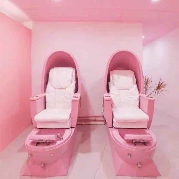 

Modern nail salon Funiture foot spa pedicure chair with foot basin Massage chair