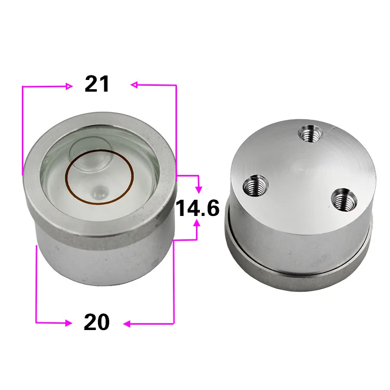 Round Spirit Level Bubble Bullseye Leveling Parts for Nik Tpc TJOP Electronic Theodolite Total Station 1PCS