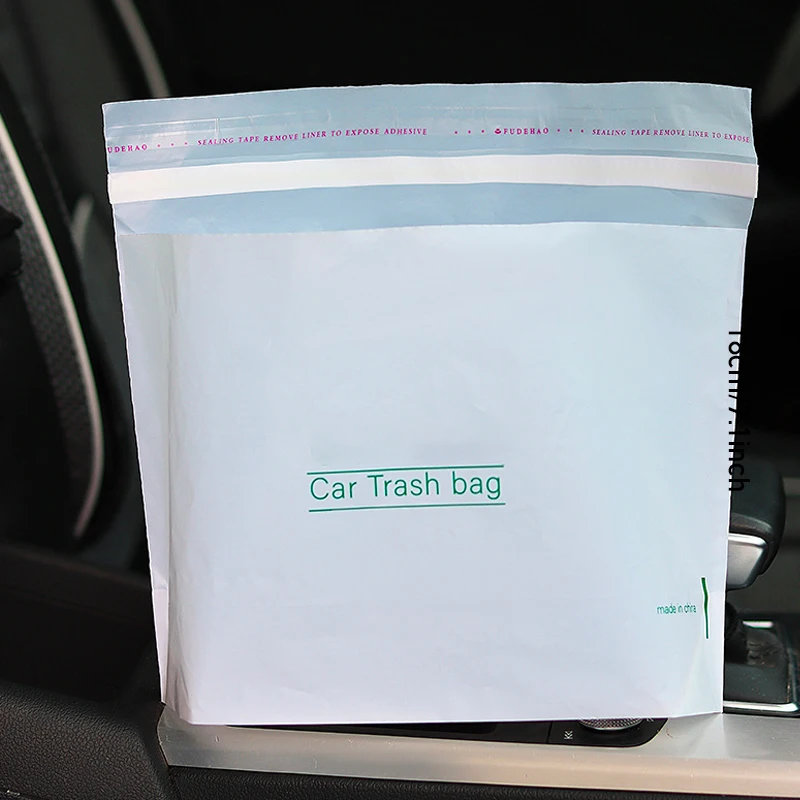 

20pcs, Car Trash Bags, Easy Stick-On Disposable Portable Eco-Friendly Car Garbage Bags, Waterproof Leak Proof Barf Vomit Bags